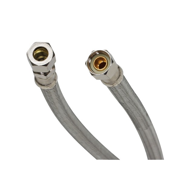 Fluidmaster B8F12 Faucet Connector, Braided Stainless Steel - 3/8 Female