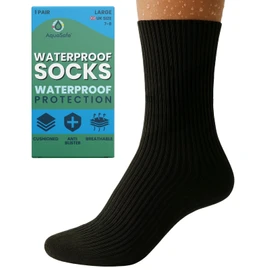 Aquasafe Guardsocks Waterproof Socks for Men and Women - 3-Layer Design Breathable and Comfortable Hiking Socks for Outdoor Activities in Wet Conditions