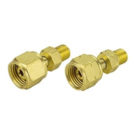SÜA - Regulator/Torch to Hose Adaptors "B" 9/16"-18 to "A" 3/8"-24 for Oxygen and Acetylene/Propane