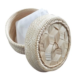 Heavens Tvcz Bamboo Rice Steamer Basket with Lid Sticky Rice Cooker Thai Home Electric Cooker Food Safe Free Cloth 1 piece