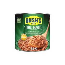 Bush's Chili Magic Campfire Style Chili Medium - 15.5oz ( 3 CANS )