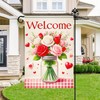 Blissyard Valentine Garden Flag 12x18 Inch Happy Valentines Day Mason