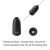 Fishfun Pesas de Pesca de Bala de tungsteno, sin inserción,