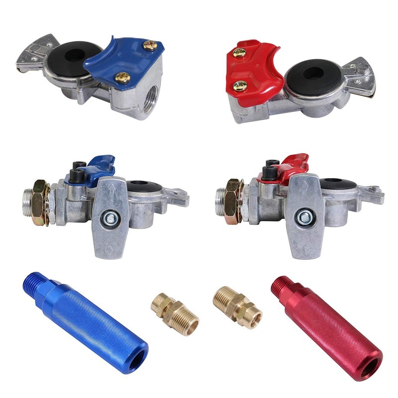 Boeray Aluminum Emergency Gladhand Valve Universal Glad Hands and Air