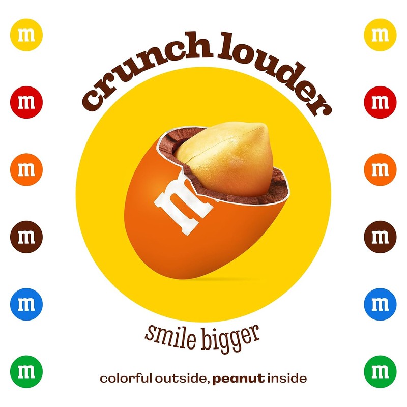 M&M'S WORLD Orange Peanut M&M’s chocolate candy 2 lb bag