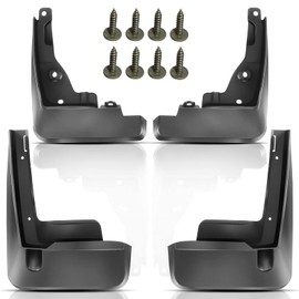 YHTAUTO - Juego de 4 Solapas de Barro para Salpicaduras, Accesorios de Repuesto para Toyota Corolla 1988-1992 Sedan Coupe, no Compatible con Modelos GTS Coupé, Delantero y Trasero LH RH, Negro