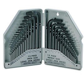 Pro'sKit Eclipse 900-038 30 Piece Hex Key Set - SAE (Fractional), Metric (MM)