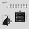 Vent Systems Black Ø100 mm / 4" Inch Exhaust Vent