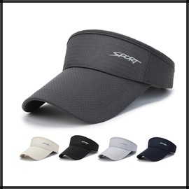 White Fang CA520 Visor, Sun Visor, English, Logo, Hat, Lightweight, Running Cap, Men's, Women's, light canvas