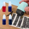 2Pcs 5ml Dark Blue in/k St/amp Ink Refill,I/nk for Stamps,St/amp