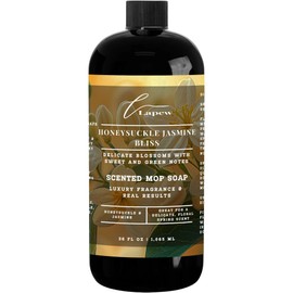 Lapew Honeysuckle Jasmine Bliss Scented Mop Soap Concentrate 36 oz | Premium Fragranced Floor Cleaner | Streak-Free | Hard Floor Cleaning Solution | Eco Friendly | Made in USA