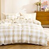 Wake In Cloud - Gingham Quilt Cover Set, Plaid Buffalo