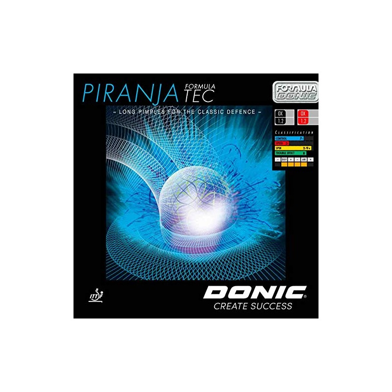 DONIC Piranja Formula Tec Rubber 1.2 mm Red