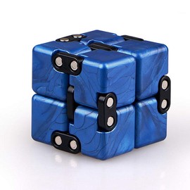 LiangCuber QY Infinity Cube Fidget Toy Best for Stress and Anxiety Relief Hand Killing Time Transform Cubes QY Speed Cube (Sapphire Blue)