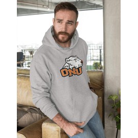 CreateMyTee Ohio Northern Polar Bears Unisex Hooded Sweatshirt (Sport Grey, Large) - ONU Polar Bears Apparel
