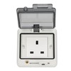 3 Hole Socket IP66 Waterproof UK Standard Socket Electrical Socket