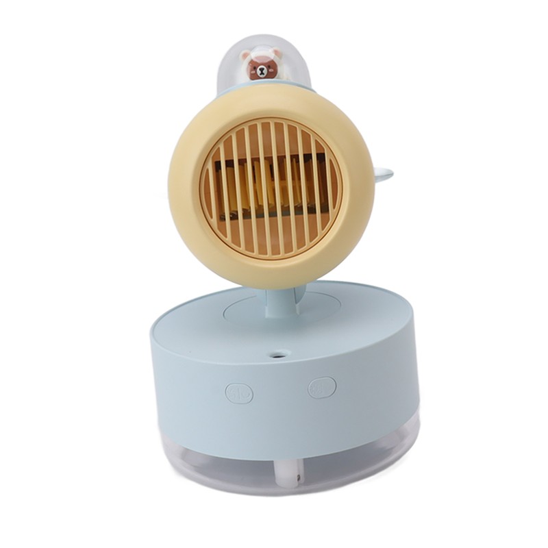 Mini Bear Cooling Fan USB Charging Misting Desktop Fan Table
