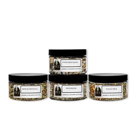 Olive-Oil for Bread Dipping Assortment Set by Chef Cherie - Includes 4 different Seasonings - 1 each of Everything Bagel Seasoning, Pesto Blend, Italian Seasoning, and Herbs de Provence - KOSHER