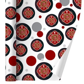 GRAPHICS & MORE Firefighter Fire Rescue Maltese Cross Gift Wrap Wrapping Paper Roll
