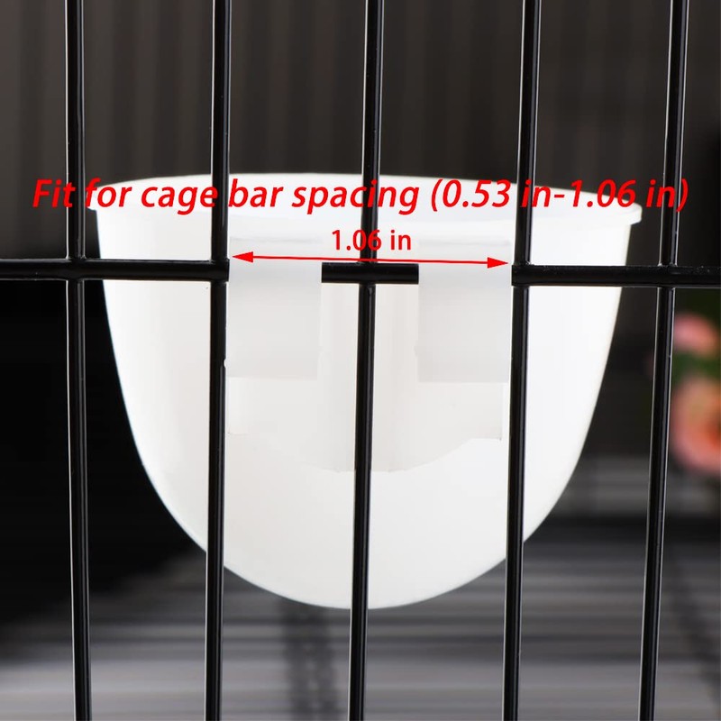 6 Pcs Mini Bird Food Bowl Feeder, Parrot Convenient Hanging