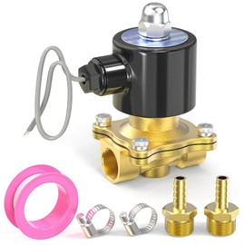 TAILONZ PNEUMATIC 1/2 Inch NPT AC220V Brass Electric Solenoid Valve 2W160-15 Normally Closed Water, Air, Diesel