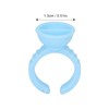 100PCS Glue Rings, Blue Remove Excess Glue Eyelash Extension Cups