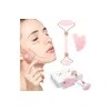 Placa de masaje facial antiarrugas Jade Stone Roller + Gua