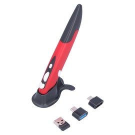 Mouse Pen Wireless 2.4G Creativity Extremely Handover Computer Stylus for PC LaptopBlack Red