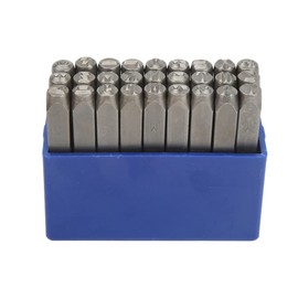 Juego de Punzones de Letras, Juego de Sellos de Letras de Metal de Acero de Alto Carbono para Joyería (5 mm)