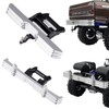BRKRC Aluminum Front Rear Bumper Set with Tow Hitch for