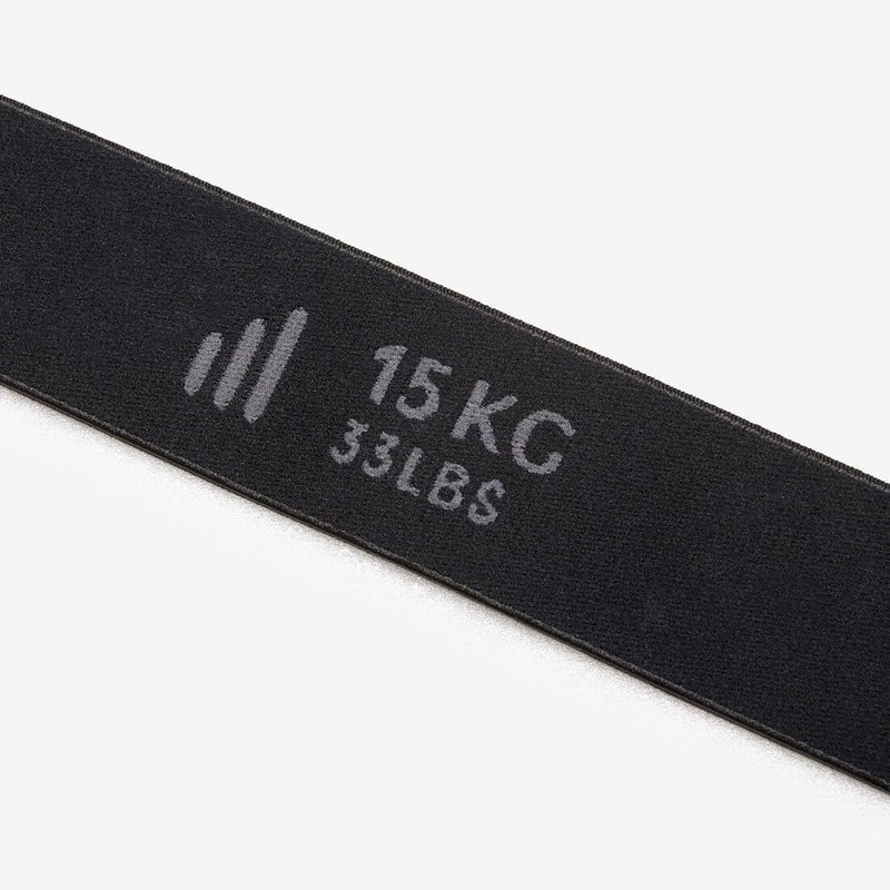 Nyamba Decathlon Fabric Fitness Resistance Band, Black, 15 kg Unique