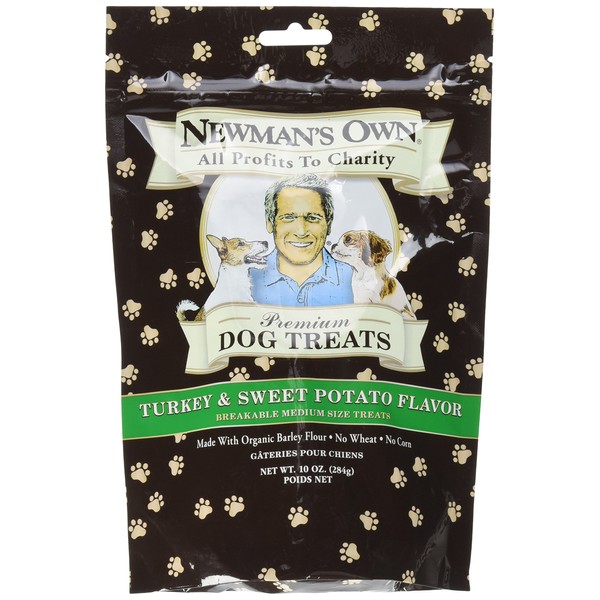 Newman's Own Organics, Dog Treat Turkey Sweet Potato Organic, 10 Ounce