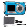 Waterproof Digital Camera,Full HD 2.7K 48MP 10ft Underwater Camera Dual