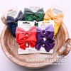 Basic Sense School Bow Hair Clips and Elastic Plain &