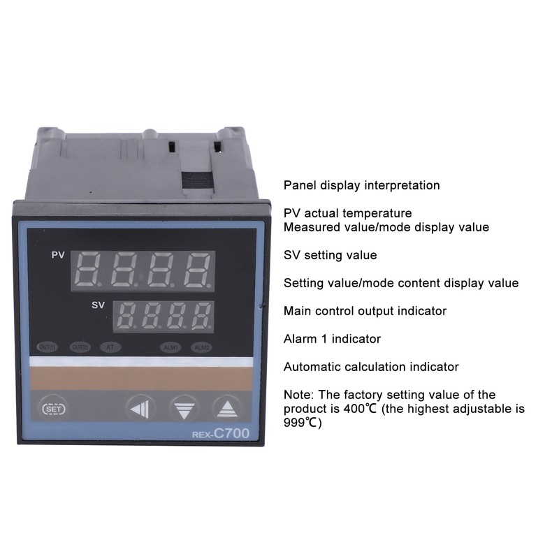 BERM Temperature Controller Accuracy Digital Thermostat Switch REXC700FK02VxDA