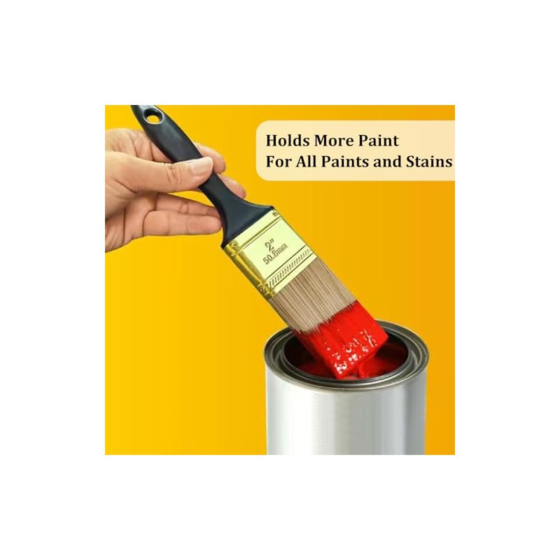 Paint Brush Set, 20 Pack Paint Brushes, 5 Sizes (1"