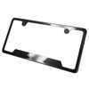 Bottom Cut OutLicense Plate Frame Black Chrome Gun Metal Gray
