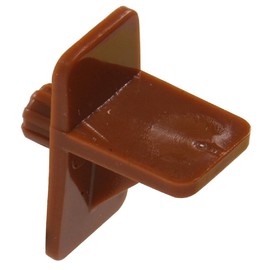 The Hillman Group 52063 1/4-Inch Square Shelf Pin-Brown Plastic , 15-Pack