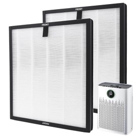 Scienraise HAP603 Replacement Filter Compatible with ECOSELF HAP603 Air Purifier, Advanced H13 True HEPA Filtration System (2 Pack, White)