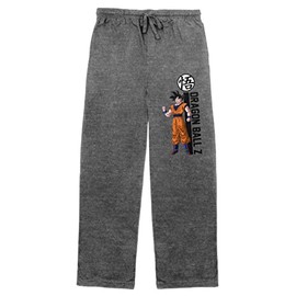 Dragon Ball Z Goku Men's Heather Gray Pajama Pants-Small