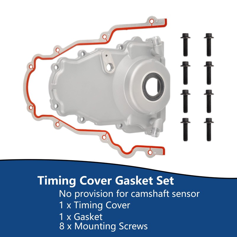 Moafaye LS Front Timing Cover with Dual Turbo Oil Drain