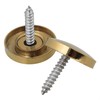 RDEXP 20mm Dia Golden Decorative Mirror Table Brass Round Screw
