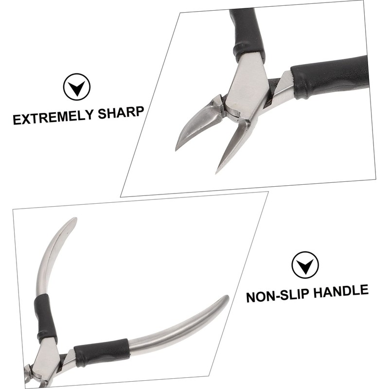 VICASKY 1 set Stainless Steel Nail Scissors Professional Cuticle Remover