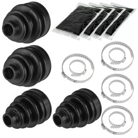 Caltric 2 Rear Axle Inner Outer CV Boot Kit for Yamaha Grizzly 660 YFM660F 4X4 2002-2008