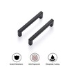 Ravinte 30 Pack Square Bar Kitchen Cabinet Handles Matte Black