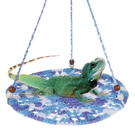 Jspupifip Bearded Dragon Accessories for Habitat,Bearded Dragon Tank Decor Basking Platform Gecko Tank Leopard Gecko Tank Accessories for Chameleon Birds Rats Hamster Iguana