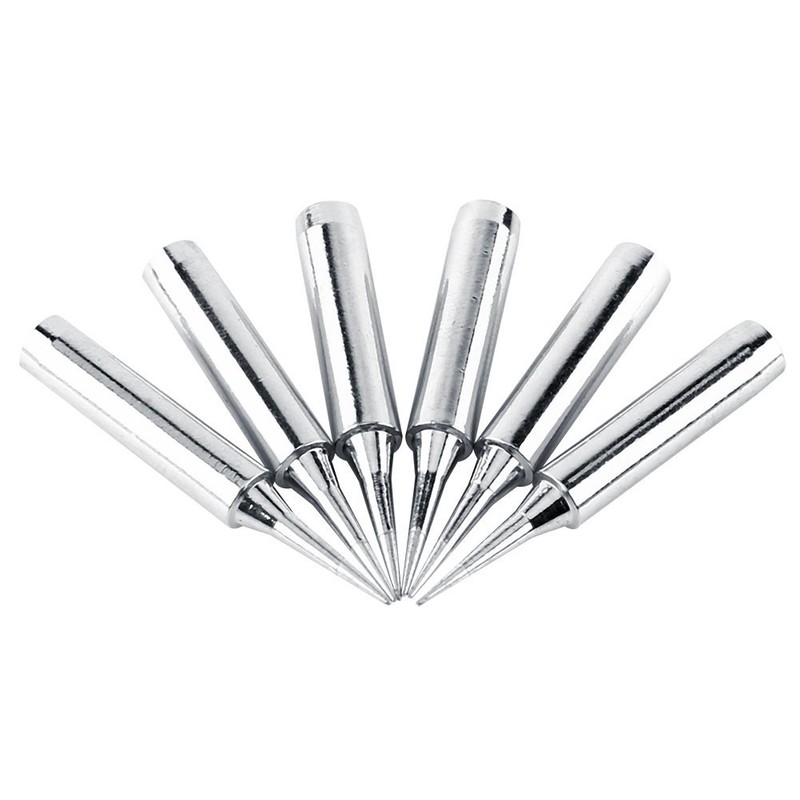 Soldering Tips,10Pcs 900M-T-I Sharp Soldering Replacement Solder Iron Tips Station