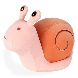 BZQCPLX Snail Doll Plush Snail Plush Cute Snail Stuffed Animal Plush Snail Soft Doll Cartoon Snail Doll Plush Children's Birthday Gift Snail Pillow Doll(20cm, Pink)