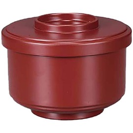 Fukui Craft Ohitsu Heat Resistant, Made in Japan, Dishwasher Safe, Mini, Plain Split Rice, Ginshuai Black Coating