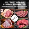 Stainless Steel Rib Membrane Removal Tool - BBQ Rib Skinner